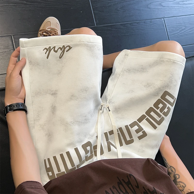 美式篮球短裤男士夏季潮牌宽松休闲重磅男生高街运动五分裤子男款