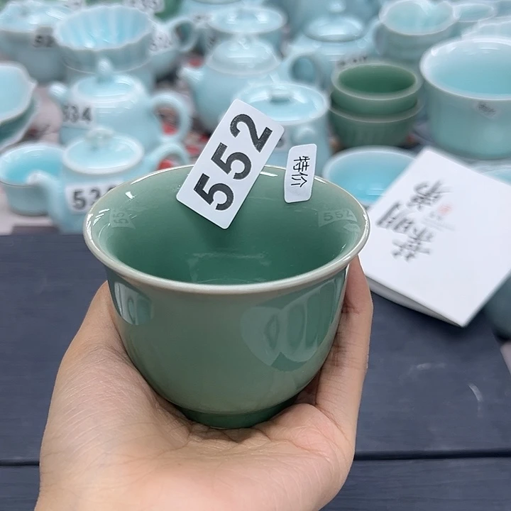 龙泉云间青瓷小米茶器