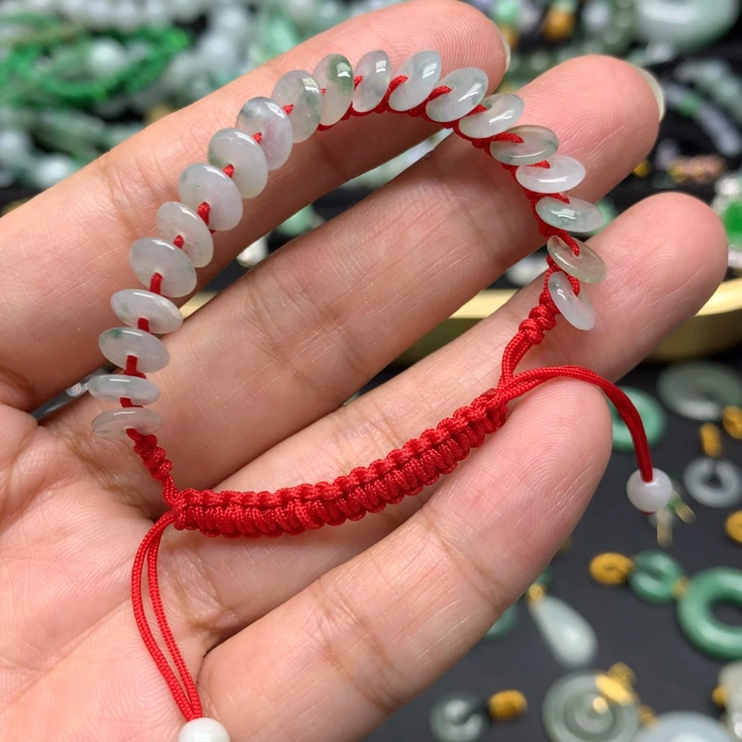 未镶嵌手串翡翠有纹裂
