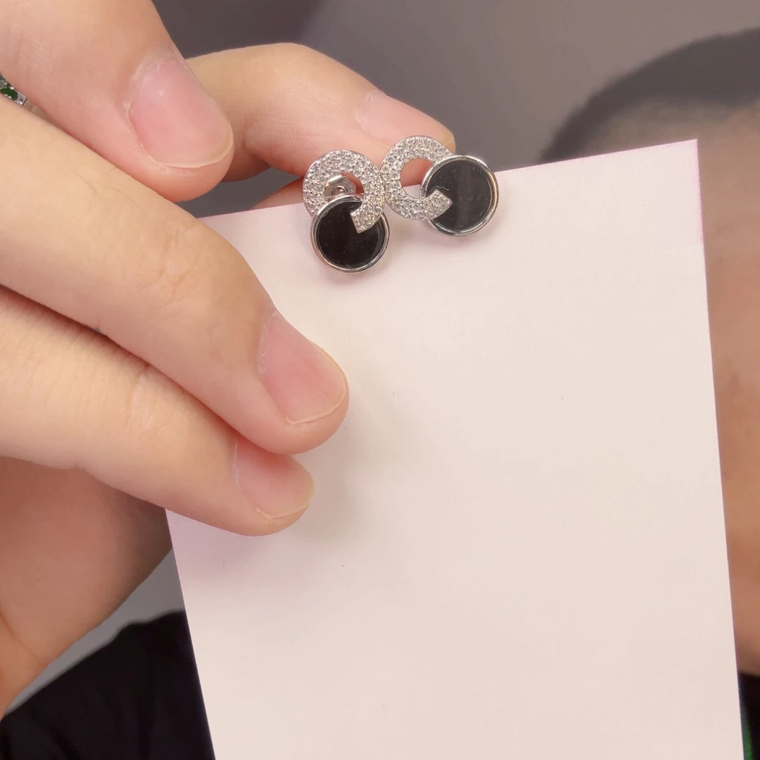 翡翠银S925镶嵌颈饰一对