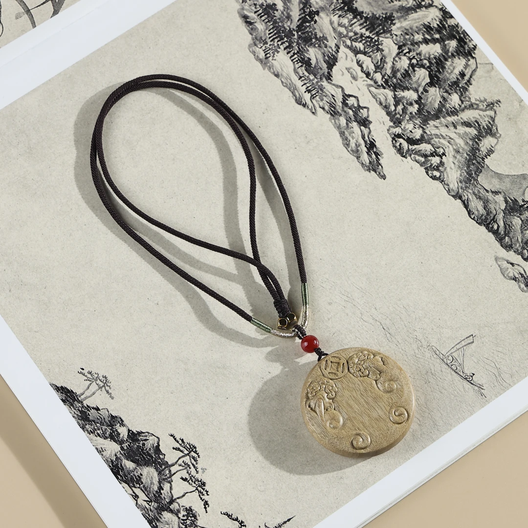 金丝楠木小叶桢楠貔貅挂件吊坠