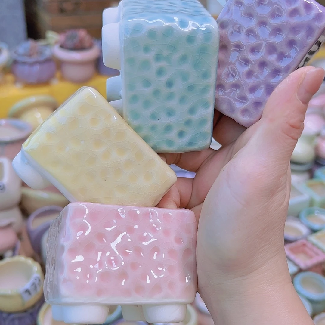 红陶陶瓷花盆当场满12包邮