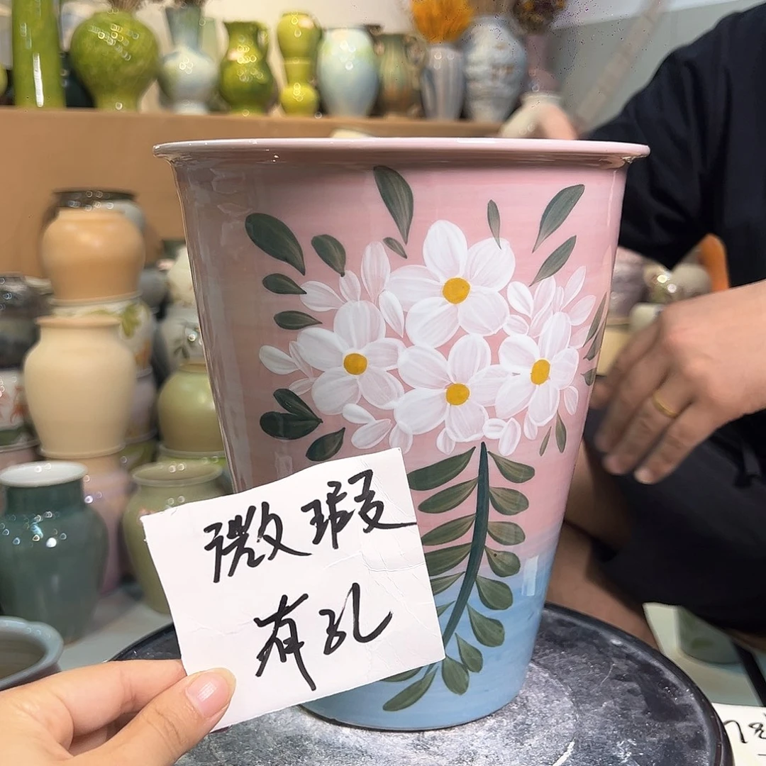 景德镇陶瓷花盆微瑕9999