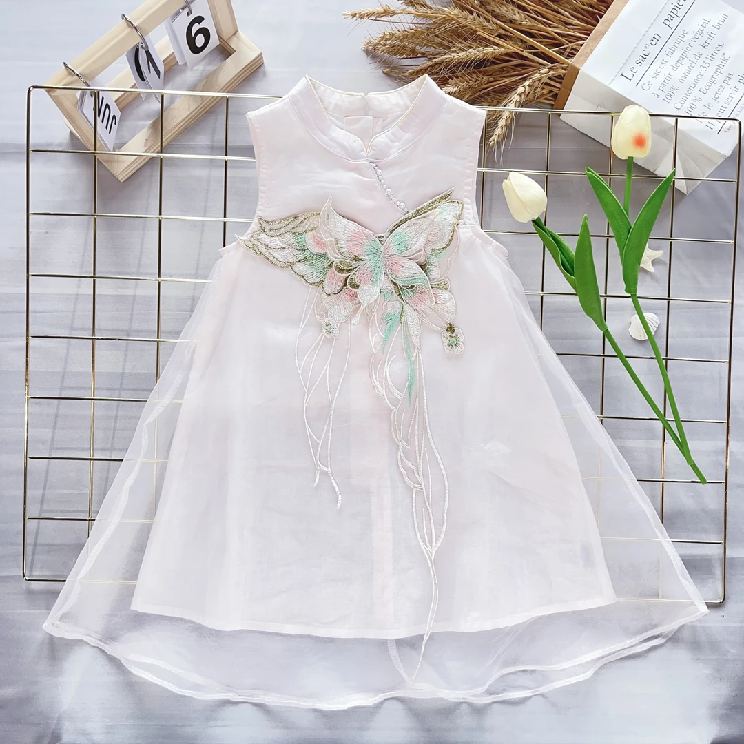 【光影蝴蝶】H25186女童新款蝴蝶裙新品夏季公主连衣裙