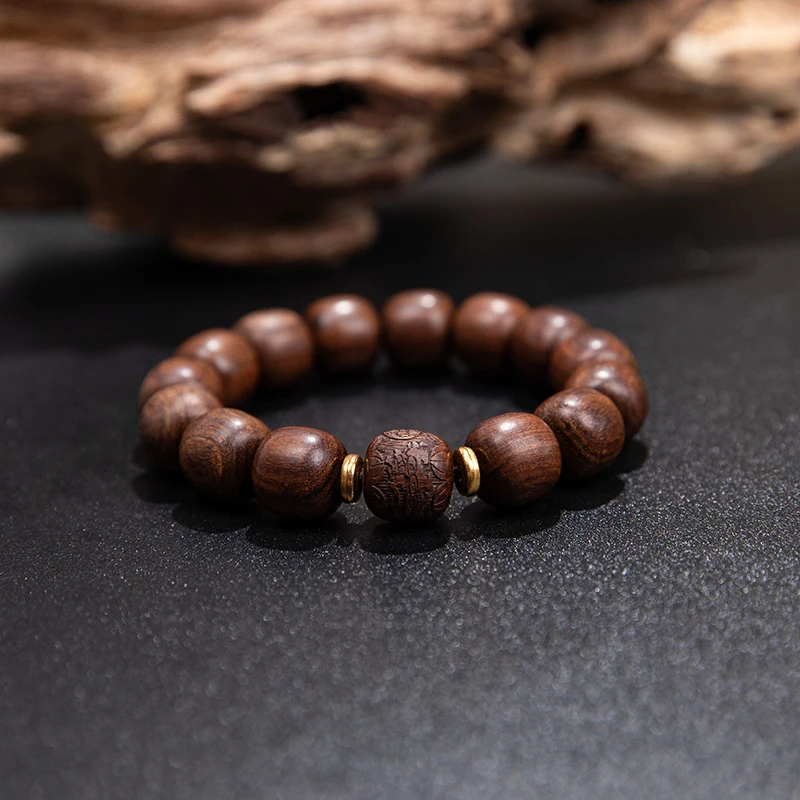 【文文专属】“新粉福利”老型金丝檀文玩手串14mm+ ESCX177
