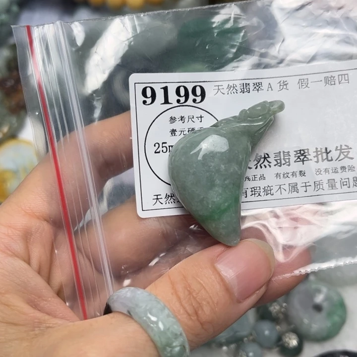翡翠未镶嵌吊坠(不含链)9199