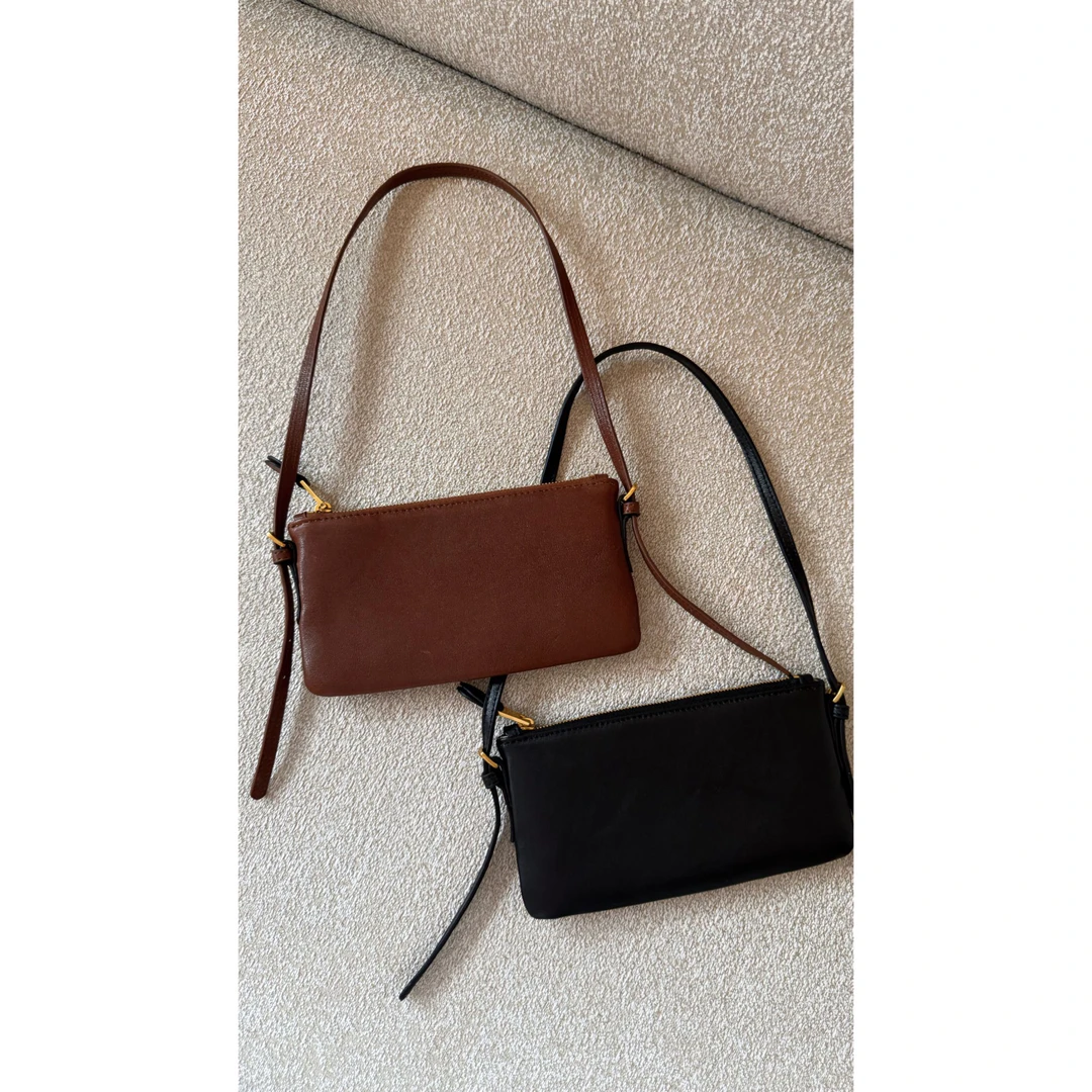 杨圣坤2025新品小众高级感羊皮腋下包单肩斜挎手提包B25102283