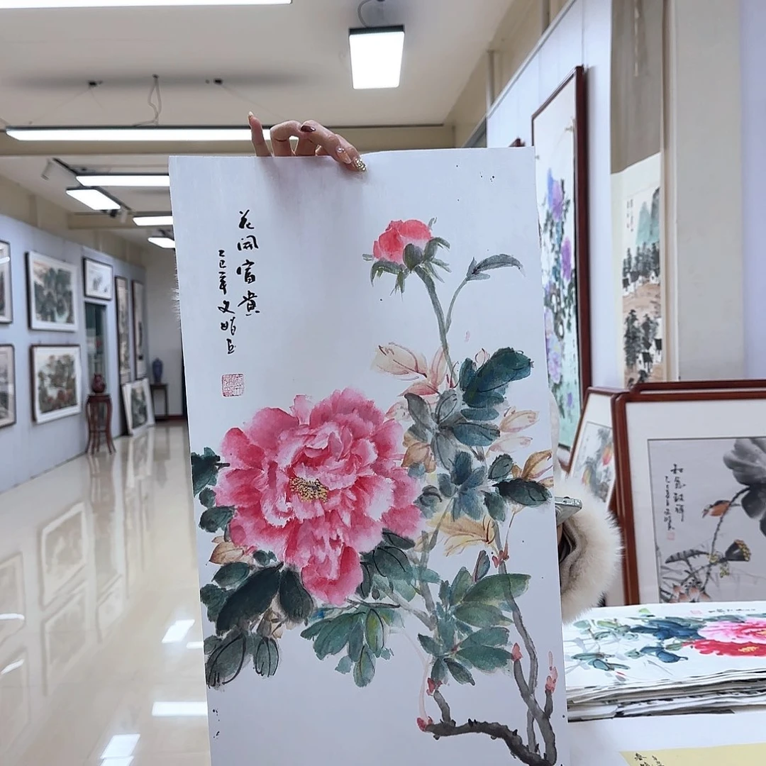 国画国画作品展。国画