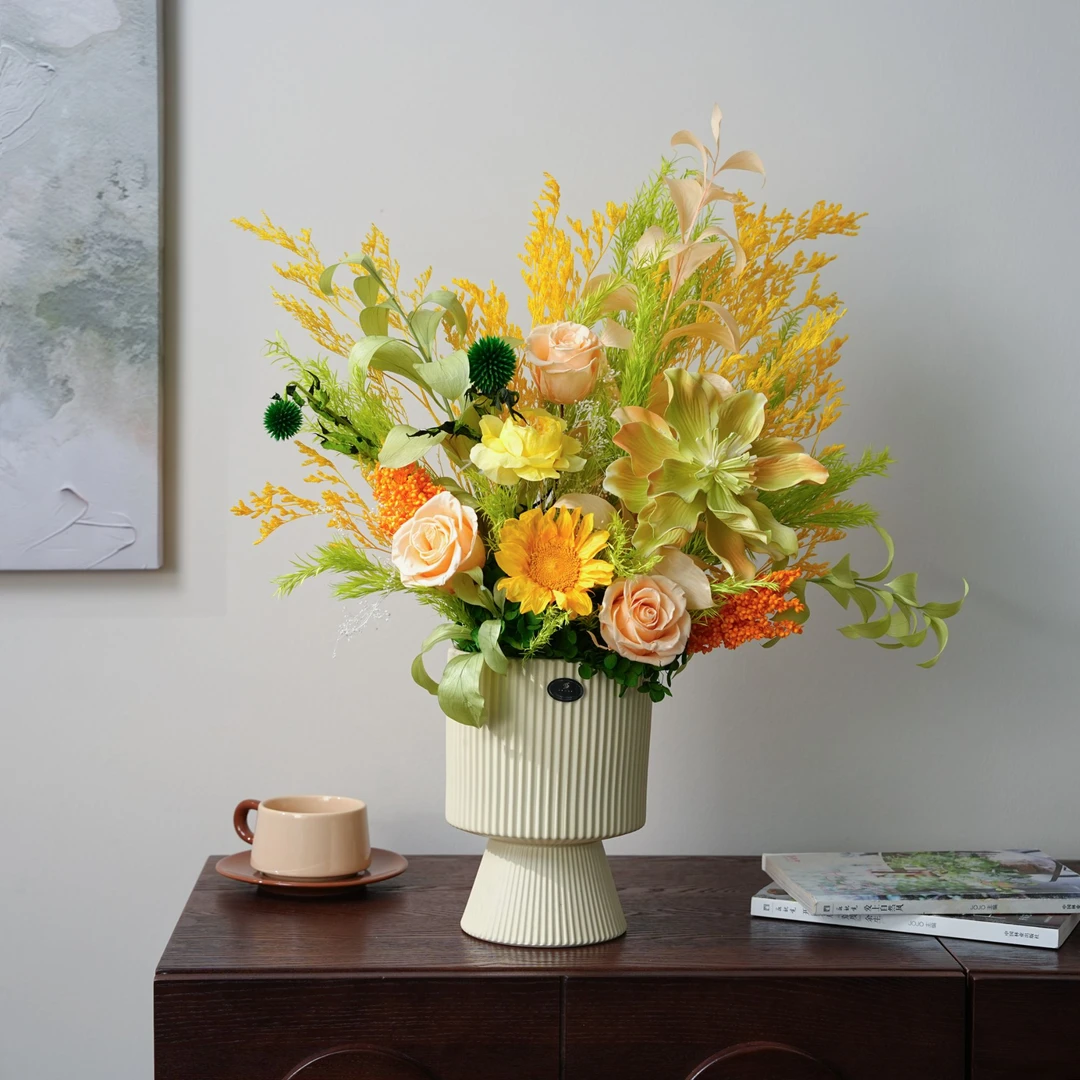 立春 永生花束摆件餐桌花玄关花