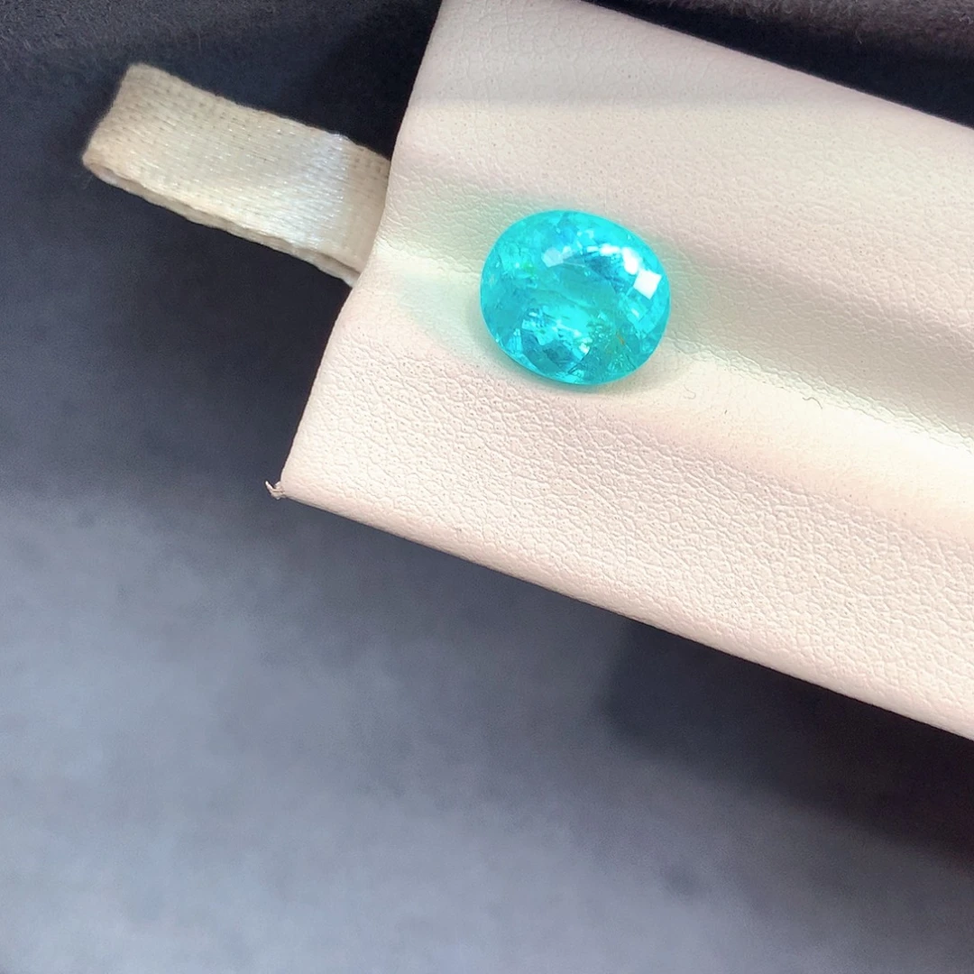 帕拉依巴碧玺未镶嵌珠宝奇石AIGS霓虹蓝 3.26ct