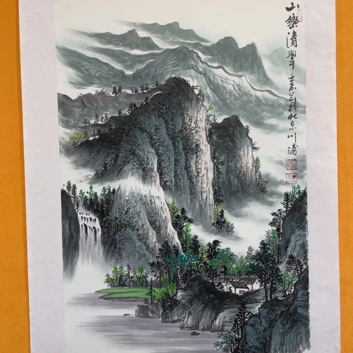 国画李川浦精品山水画