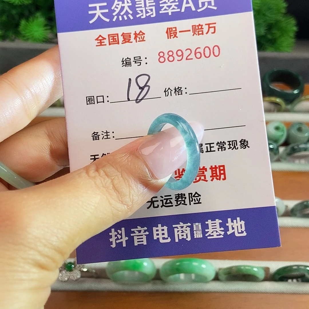 翡翠戒圈未镶嵌2600......