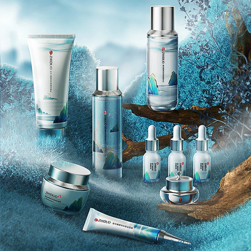 致朵鹿茸灵芝尊宠贵妇九件套护肤品套盒提亮滋润亮肤补水保湿滋润