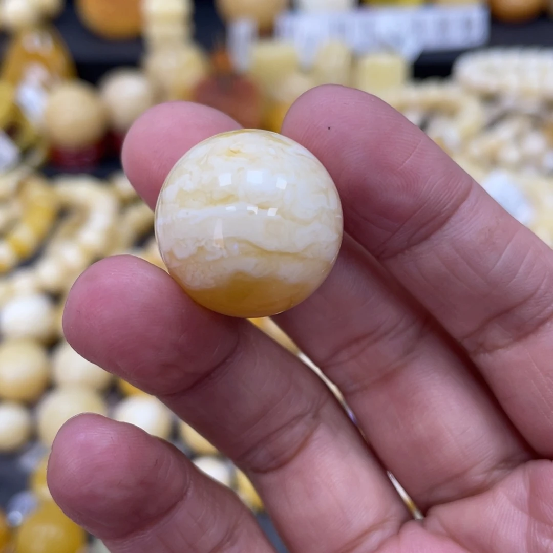 琥珀珠宝奇石未镶嵌拥**来21.5mm皮色