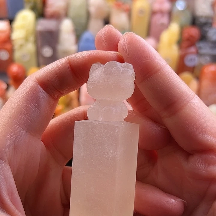 昌化石印石手工定制2.1厘米，哈喽kt