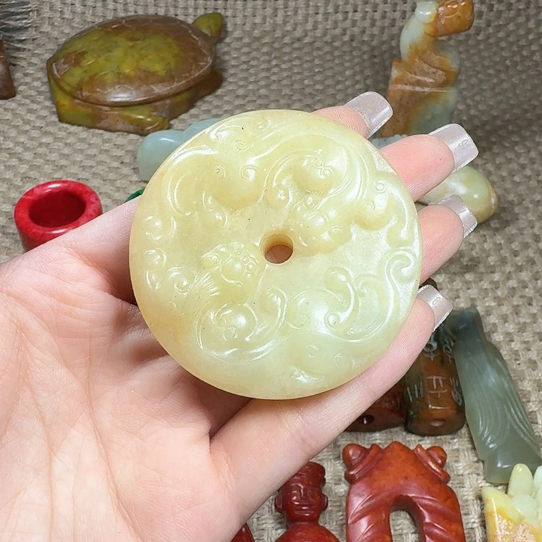 白玉菩提吊坠挂件