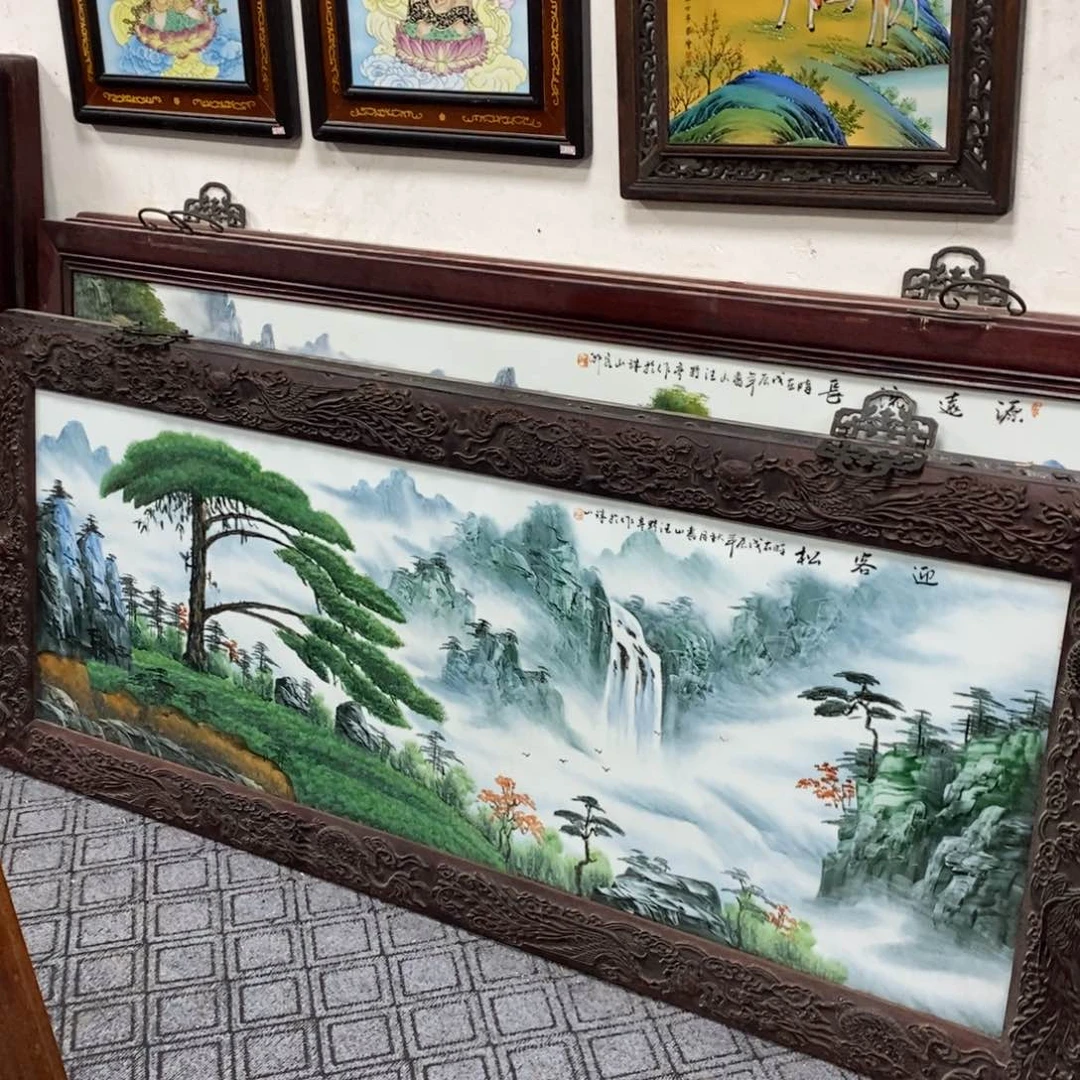 瓷片1.9*82*1景德镇瓷板画柴窑烧制