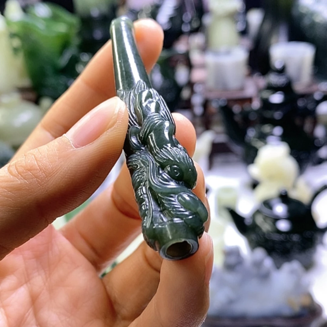 【闪购商品】和田玉摆件未镶嵌烟嘴