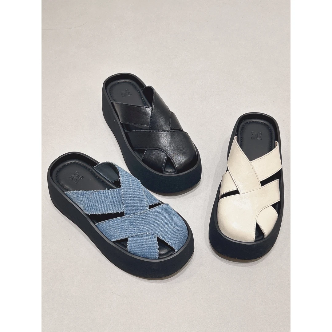 编织透气镂空休闲包头拖鞋D8779798