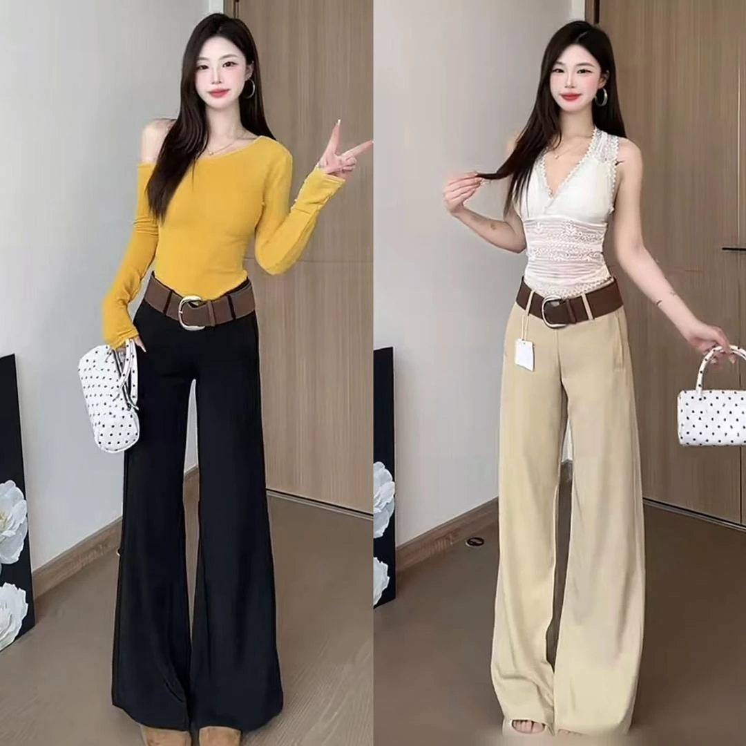 新款百搭辣妹宽腰带女2025春夏复古高级时尚短裙配饰皮带显瘦气质