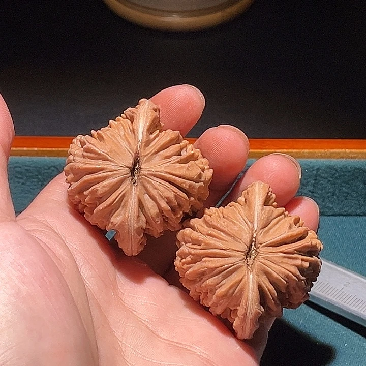 顶***地文玩核桃把件41尺海征楼