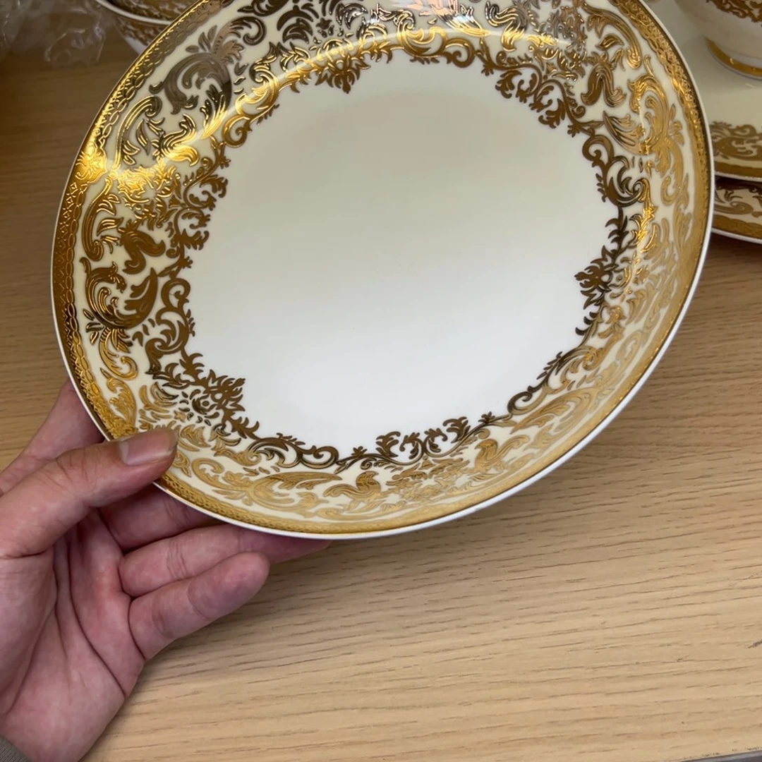 瓷片9寸深菜盘两个一单