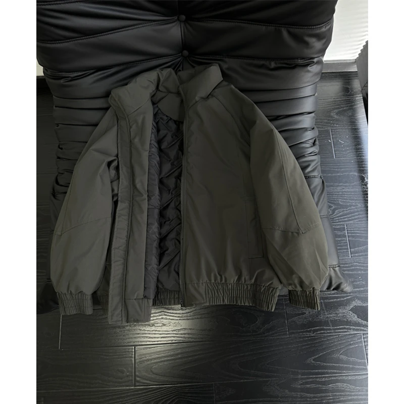 美式飞行员夹克棉服男款秋冬季宽松休闲百搭cleanfit立领短款外套