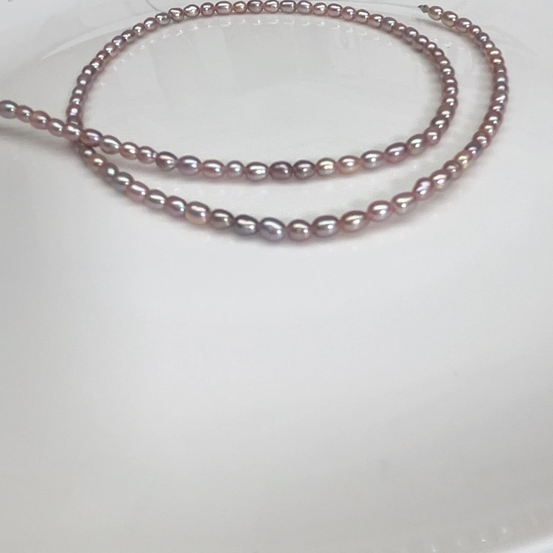 颈饰银S925镶嵌淡水珍珠3毫米