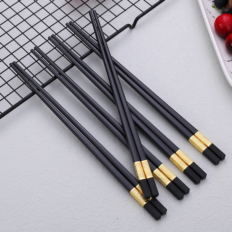 【筷子10双】高档筷子家用耐高温防滑防霉