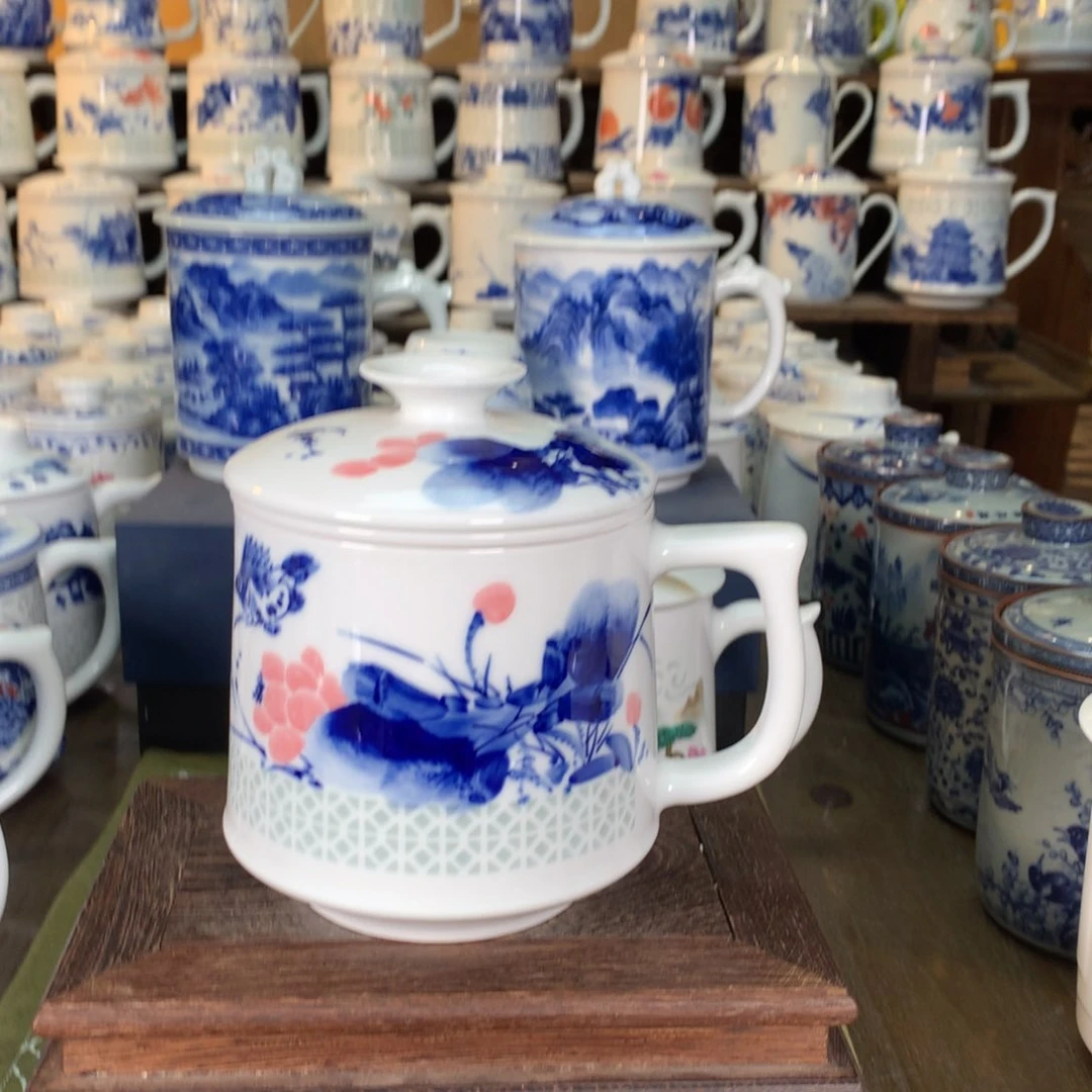 海*景德镇陶瓷高温办公杯