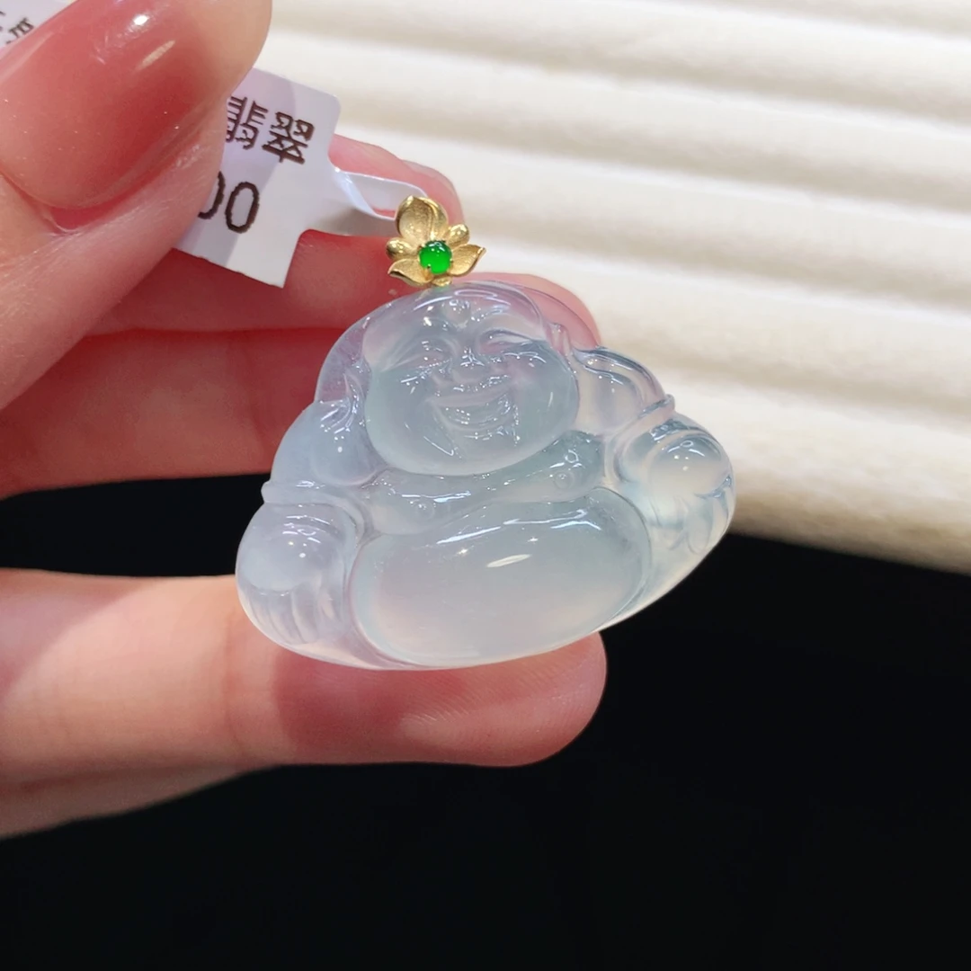 翡翠18K金镶嵌颈饰 推荐