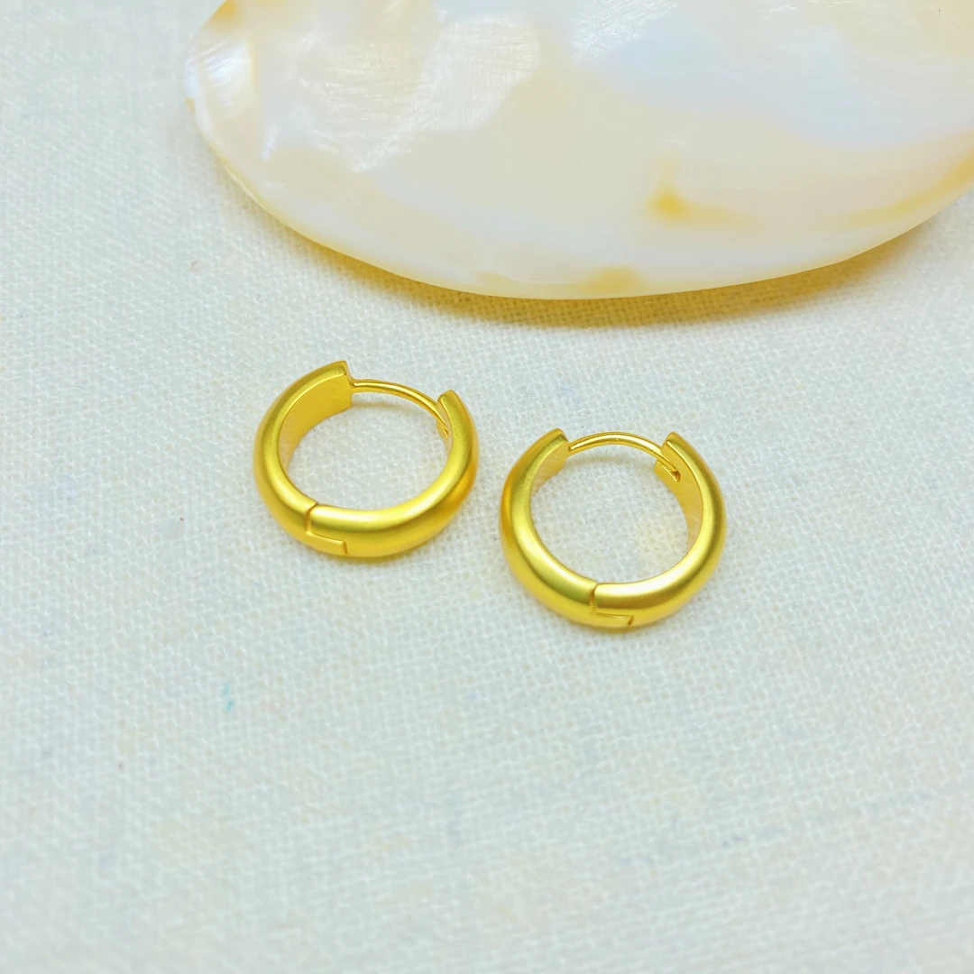 爆款K0758经典黄色大万能素耳环多样性发货48934