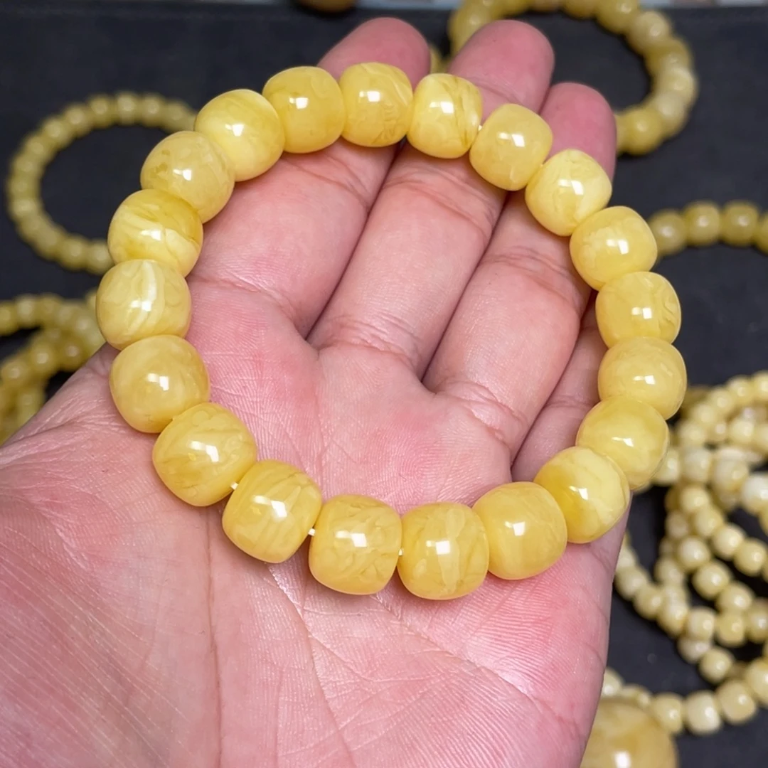 蜜蜡未镶嵌裸石蜜蜡手串12.3mm