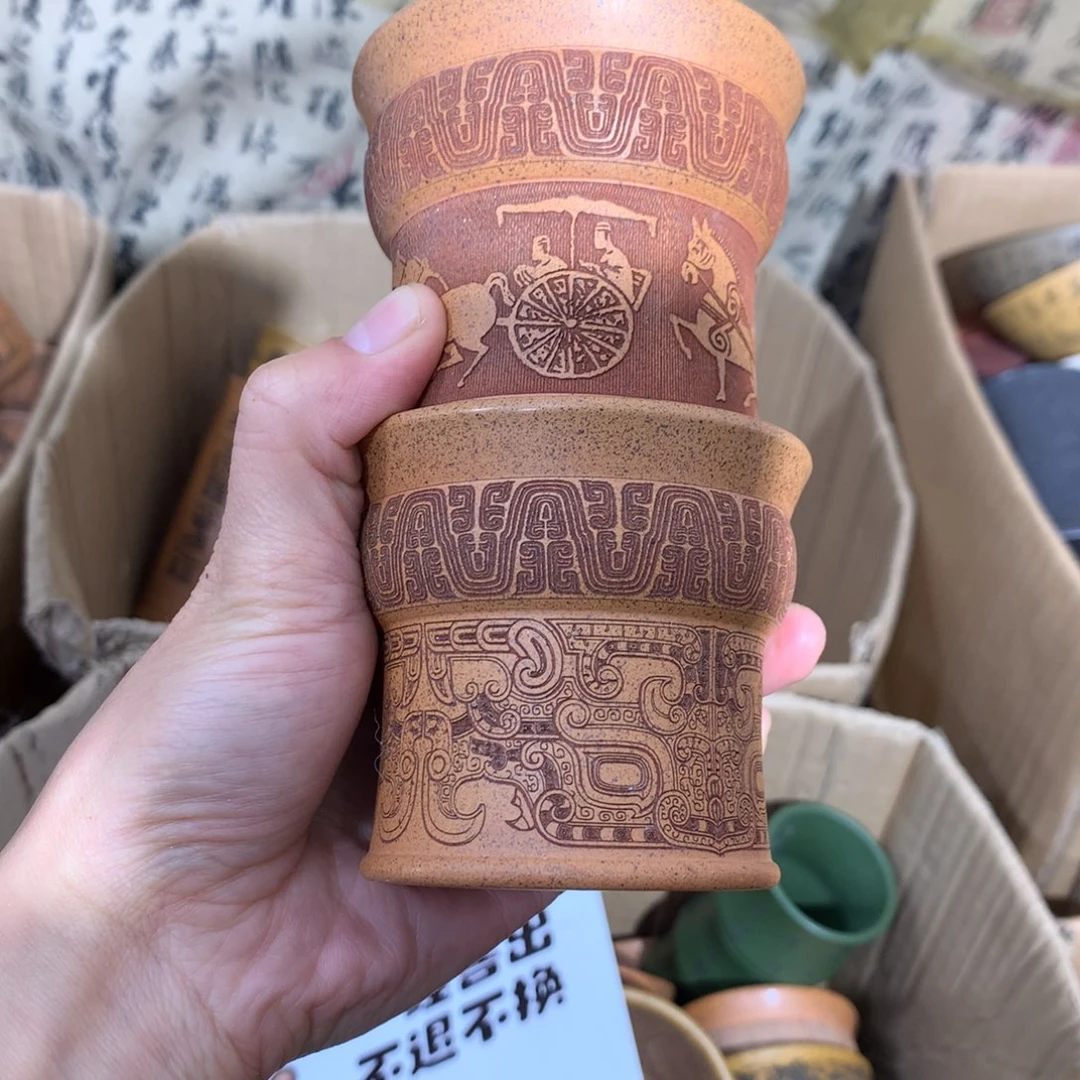紫砂茶杯紫砂杯微瑕不退不换