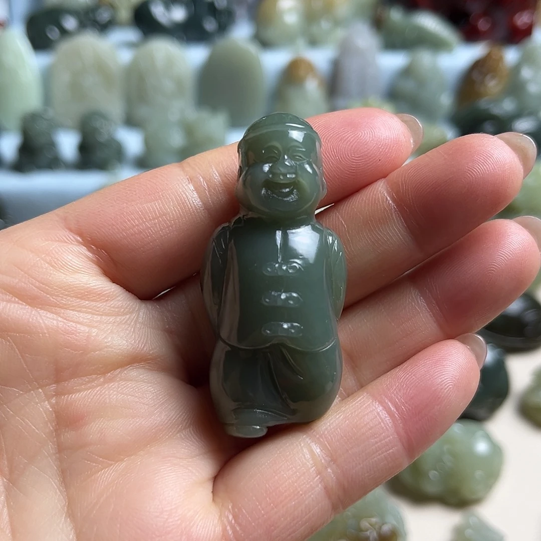 和田玉未镶嵌挂件