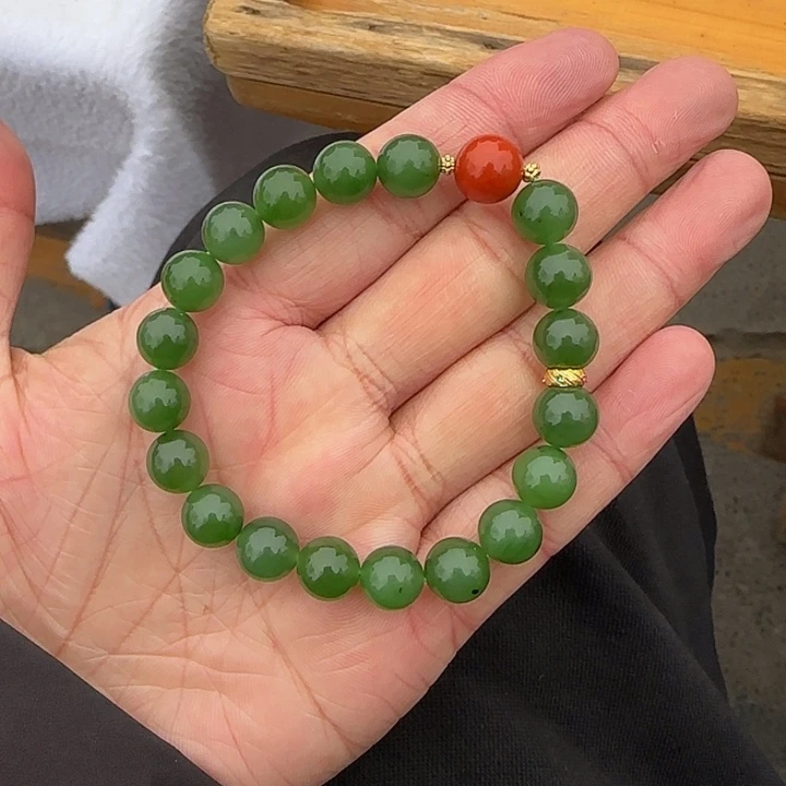 和田玉（碧玉）颈饰未镶嵌卡10