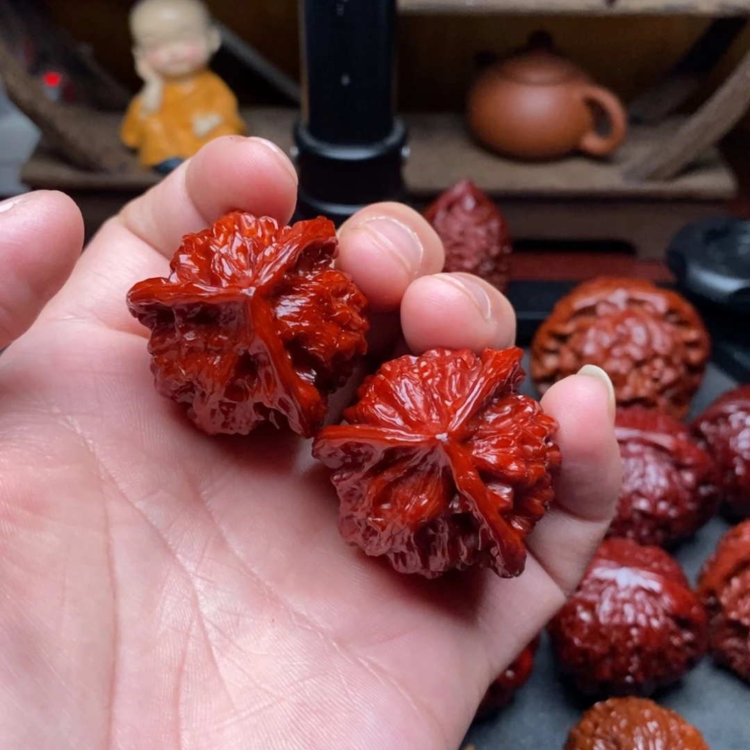 吊坠文玩核桃34三棱微瑕