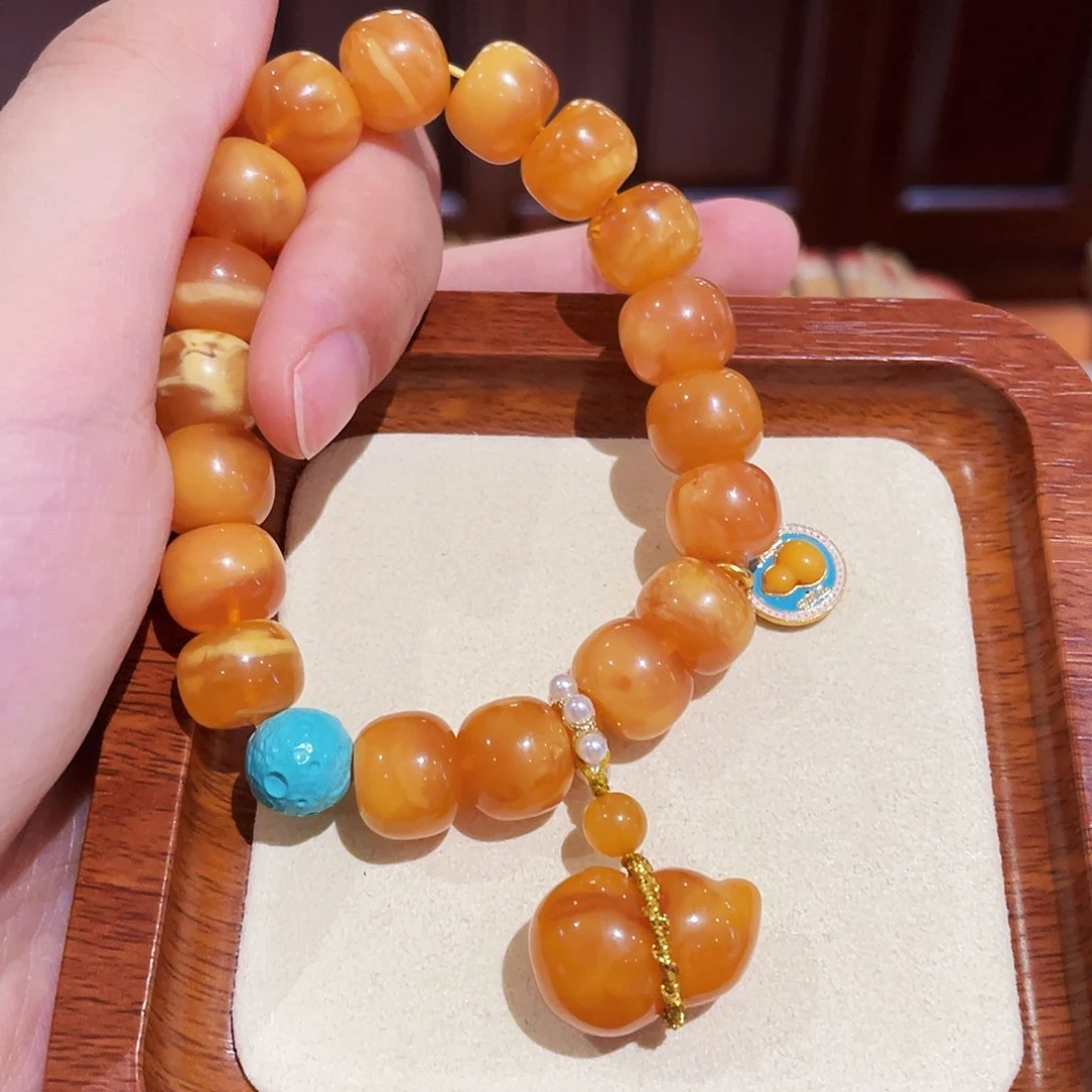 蜜蜡手链未镶嵌手串