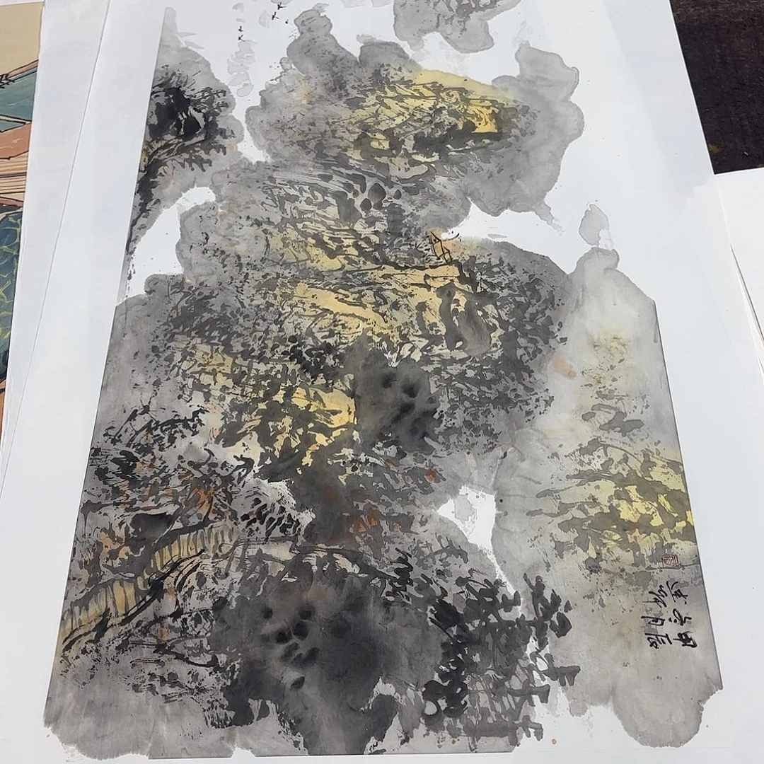 国画38-38卡纸作品童