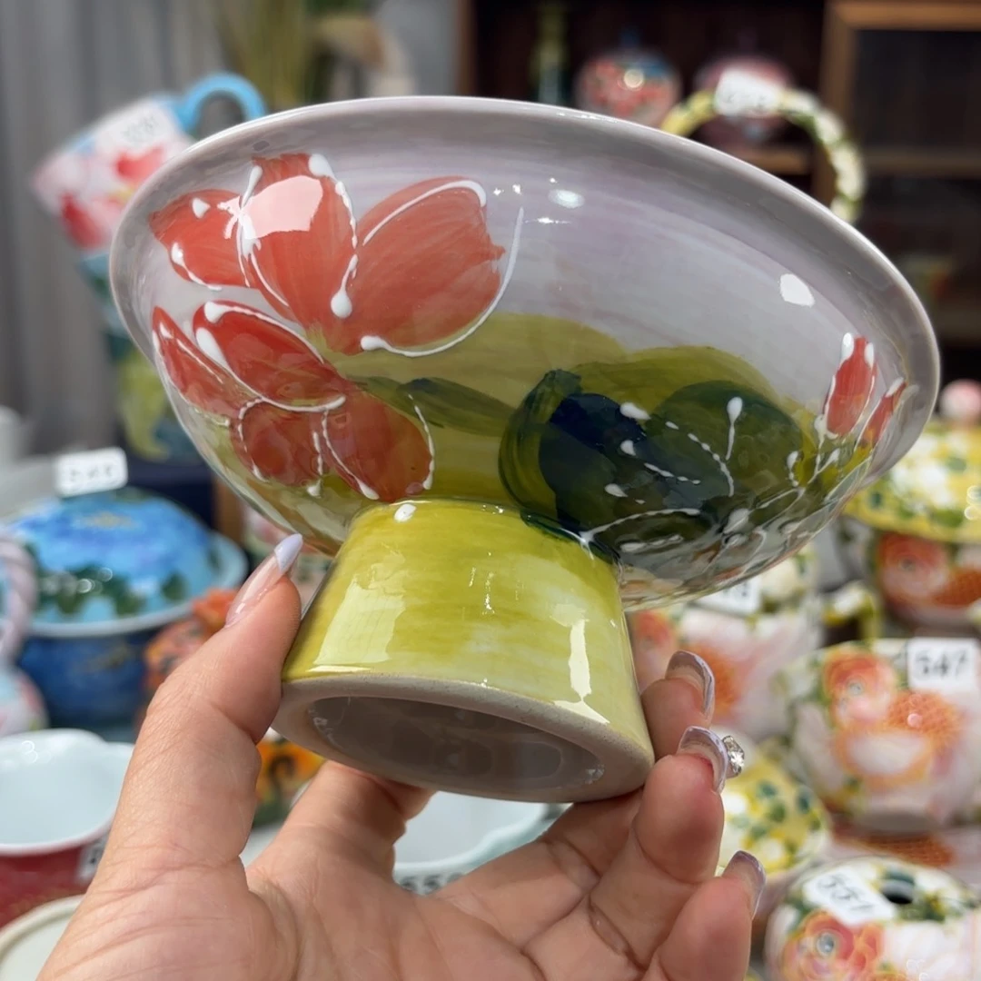 瓷片景德镇手绘高温釉下彩陶瓷茶具