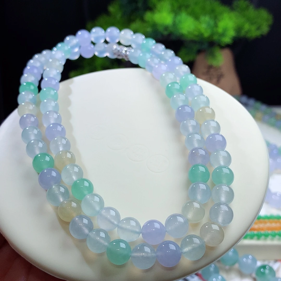 项链未镶嵌翡翠卡8mm
