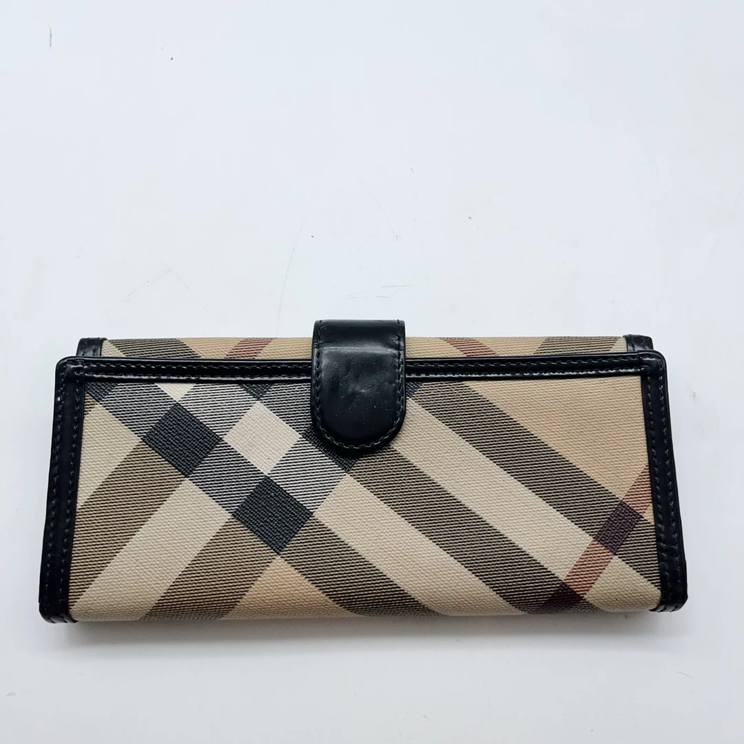 99新 BURBERRY/博柏利   格纹钱包 1441 8352