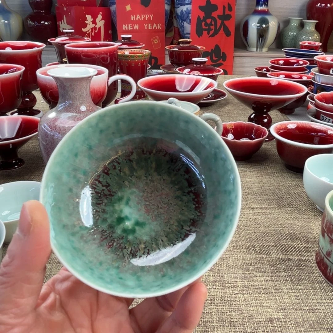 【闪购商品】硬质细瓷有**茶景德镇陶瓷沐窑家