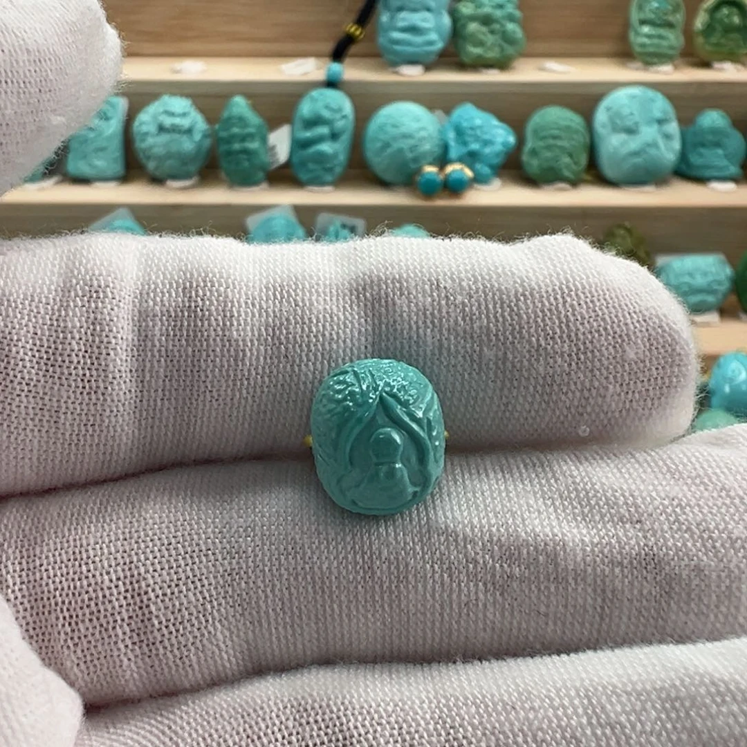 未镶嵌绿松石无相佛珠10.8x9.1mm