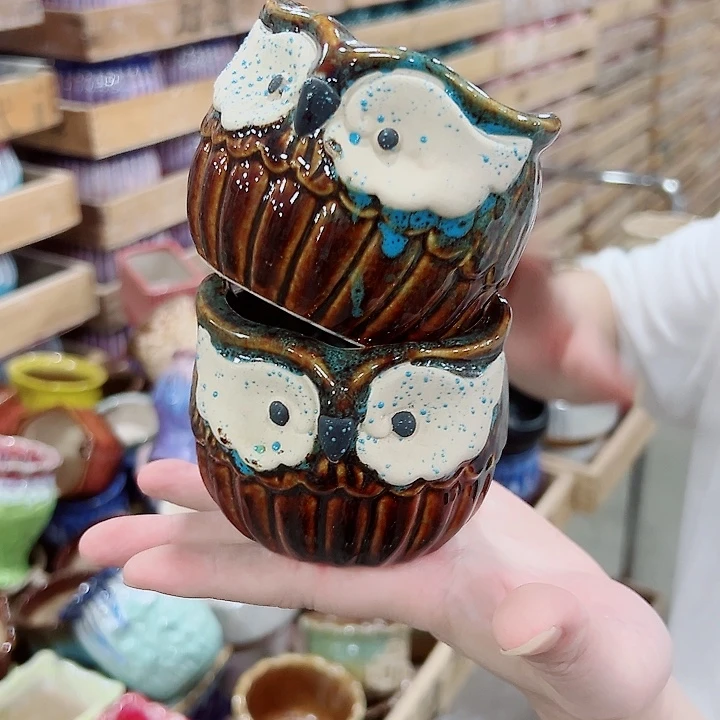 有孔，满10元发货多肉陶瓷花盆