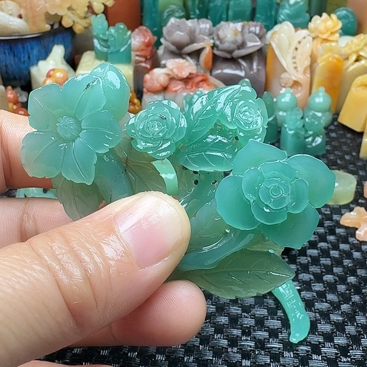 额***彡青田石真真正正正章