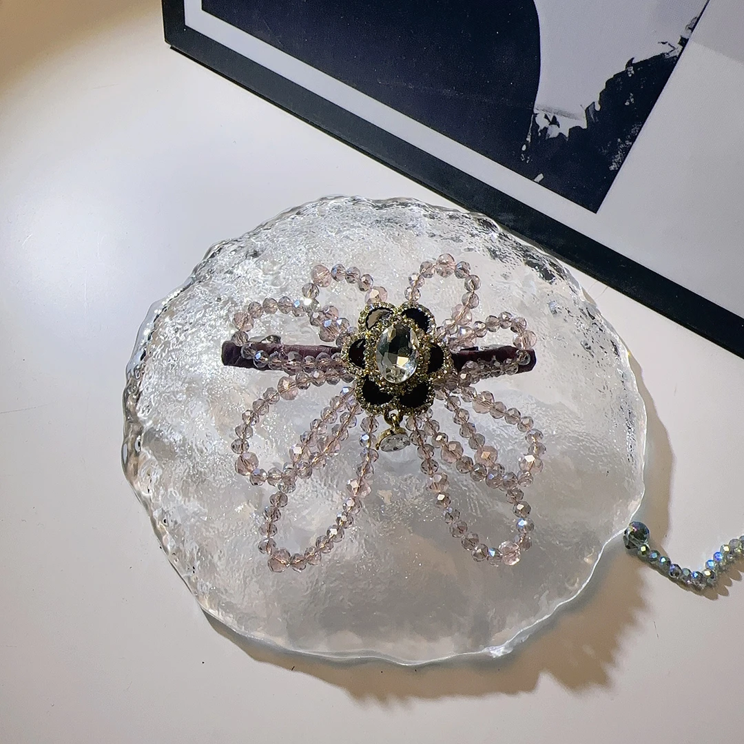 A8504 编号紫莹轻奢发饰《弹簧夹》