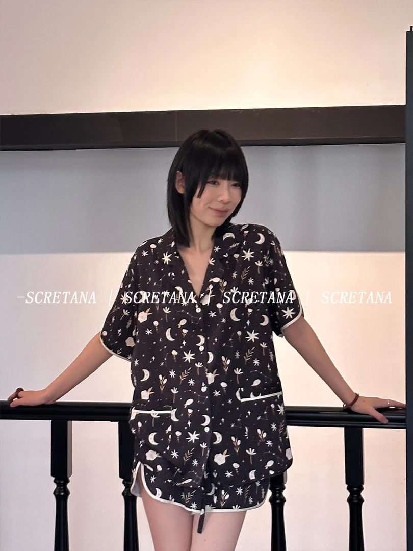 SCRETANA/安娜的秘密树下夏天睡衣薄款少女感吸湿排汗甜美家居服