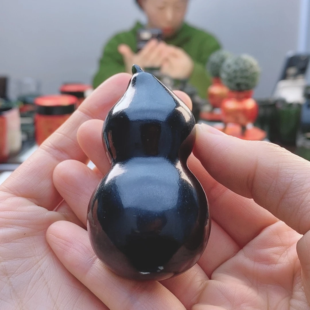 和田玉（青玉）把件未镶嵌地****理