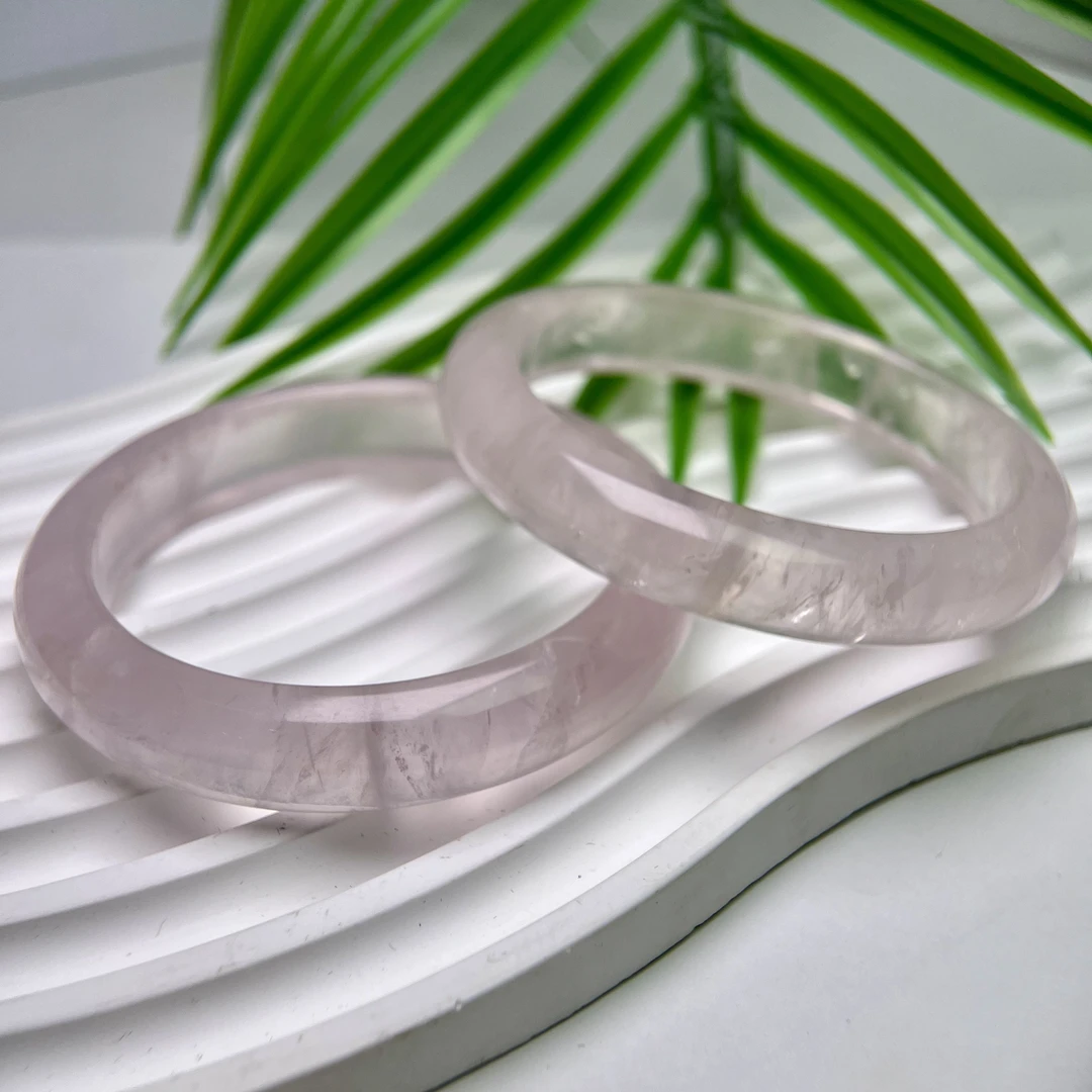 A级冰莫粉 粉水晶手镯49-64圈口合集 FX-5621（多样性，发一件）